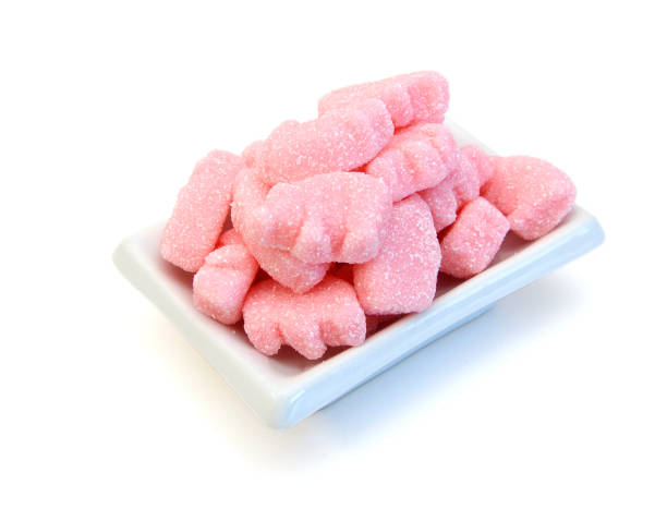 istock Gummy pigs shaped cutter, isolated on white background 2173945044
