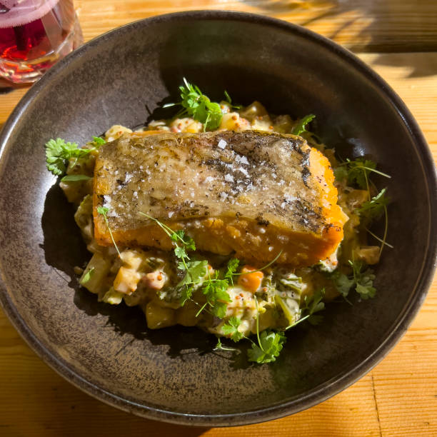 istock Warming Fish Dish in a Country Pub 2173947475