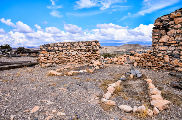 Rubielos de Mora Teruel Aragon Spain the Santa Barbara chapel on the top of a hill amazing views over the mountains.