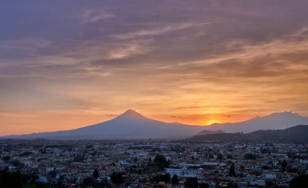 istock Sunset in Cholula and Popocatepetl 2173949680