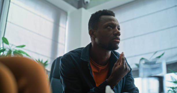 istock Angry African American man loses his temper, shouts during couples therapy 2173953927