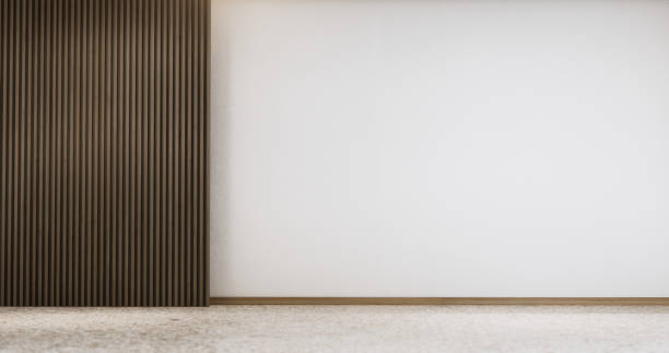 istock White living room zen style empty wall background.3D rendering 2173953950