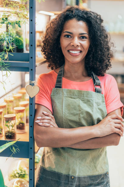 istock Beautiful flower shop owner 2173958047