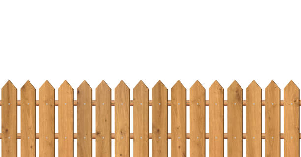 istock Wooden farm fence vector background. Realistic dark wood picket with oak texture. Planks barrier for garden or field. Enclosure for country yard 2173958461