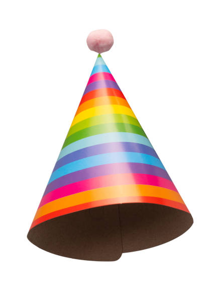 istock Colorful birthday cap isolated on white background 2173961722