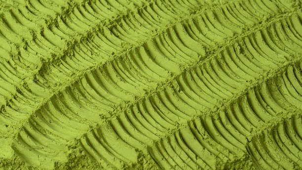Matcha tea, matcha powder as a background.