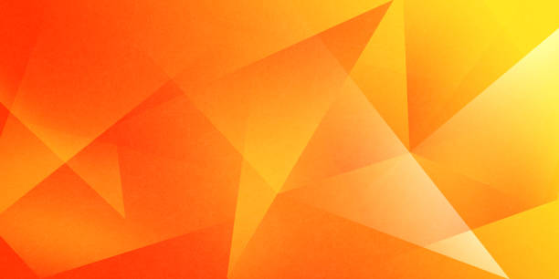 istock Abstract orange background with layers of transparent triangle shapes in random pattern, cool modern background design for website or graphic art projects 2173967246