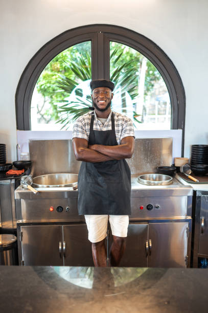 istock Confident African American Chef in Kitchen 2173972507