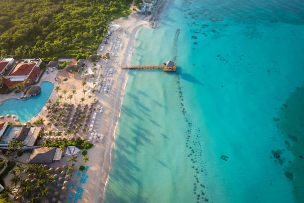 istock wonderful top view of dominicus beach 2173972837