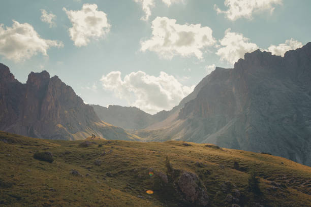 istock Moody sky over mountains in summer, Dolomites 2173973278
