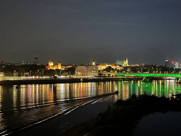 istock Warsaw at night/night view 2173975323