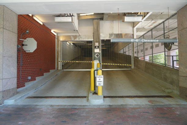 istock barrier at car parking garage entrance 2173975783