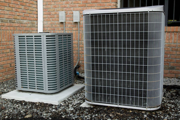 istock Condominium air conditioners ground level 2173982966