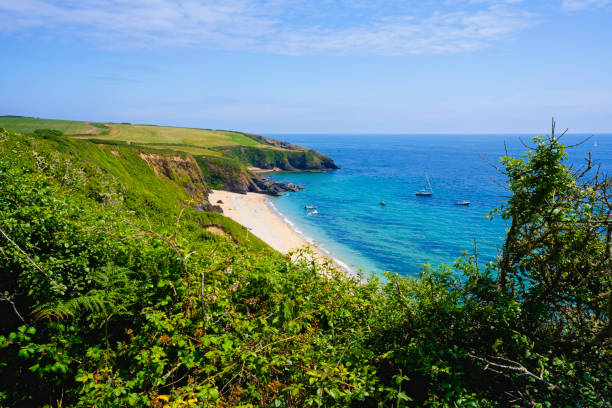 istock High above the secluded Porthbeor beach, Cornwall 2173984005