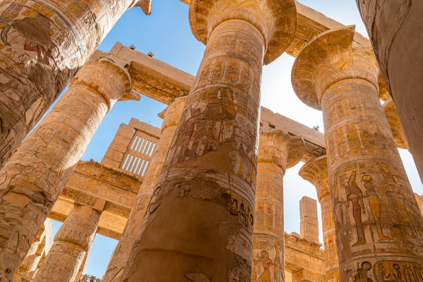 istock Pillars of the Great Hypostyle Hall from Karnak Temple, Egypt 2173994116