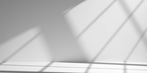 istock White minimalist curved studio for product presentation. Empty room with shadows of window frame. 3d room background with copy space. 3d render illustration 2174003769