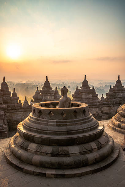 istock Stunning Sunrise at Borobudur Temple 2174006868