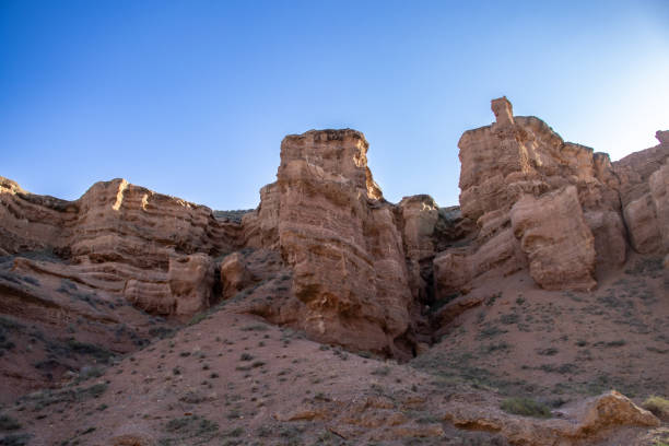 istock A stunning Charyn canyon in the desert beneath a bright blue sky 2174014777