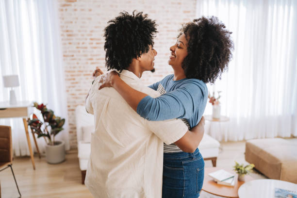 istock Couple dancing at home 2174014828