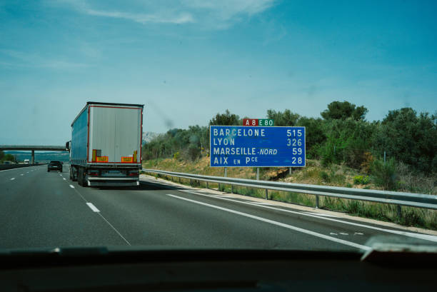 istock Highway towards Barcelona 2174023715
