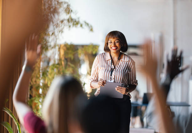 istock Business Presentation with Engaged Audience Participation 2174029806