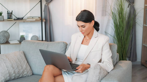 istock Office work elegant woman digital project stylish 2174040091