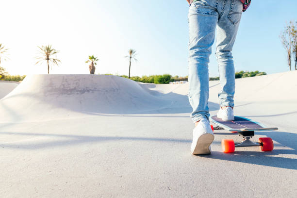 istock unrecognizable stylish skater riding a skateboard 2174049295