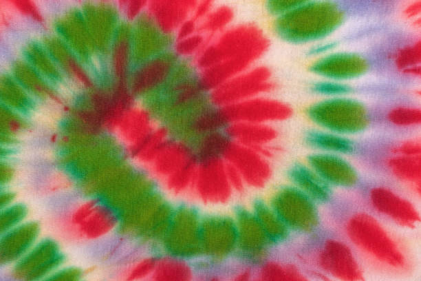 istock Colorful Tie-Dye Pattern with Vibrant Red, Green, and Purple Spiral Design 2174063884
