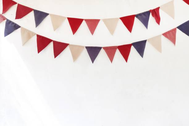 istock Colorful textile bunting party flags 2174065777