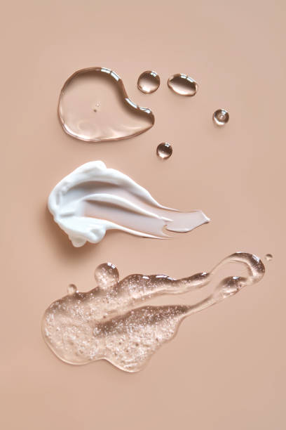 istock Three cosmetic products on a beige background. 2174067610