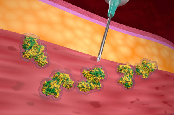 istock Botulinum neurotoxin inject - 3d illustration closeup view 2174076103