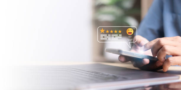istock Customer review satisfaction feedback survey concept. Customer can evaluate quality of service leading to reputation ranking of business. 2174082786