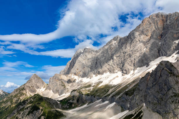 View of Dachstein south face near Ramsau, Styria, Austria