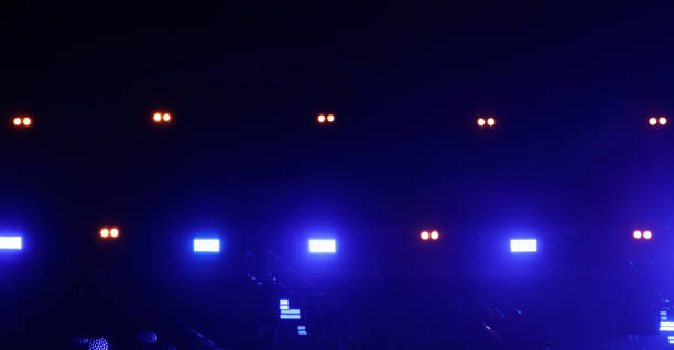 istock Blue light at a concert. Abstract background 2174090546