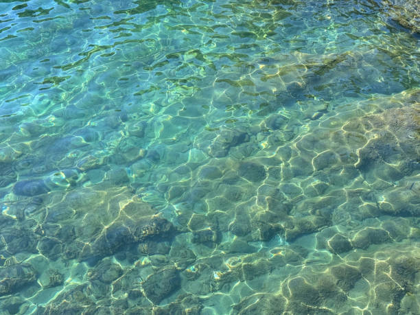 istock Sea amazing turquoise blue clear aqua surface. 2174091157
