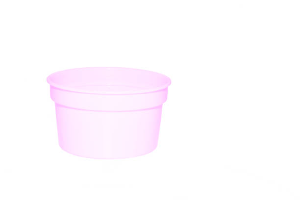 istock Pink plastic jar capacity of isolated on white background 2174091898