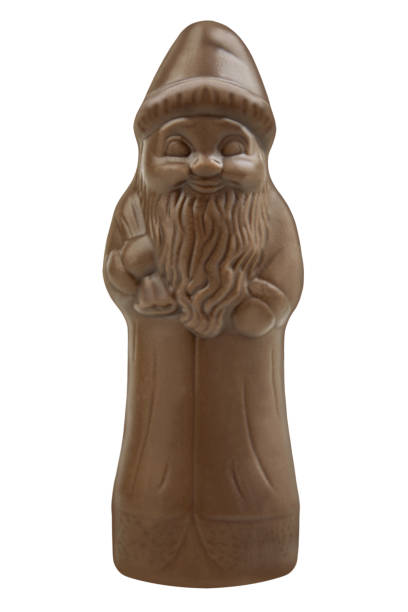 istock Chocolate Santa Claus isolated on white background 2174095711