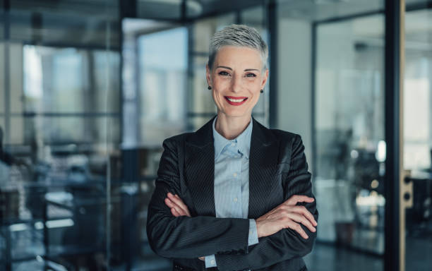 istock Confident businesswoman in modern office. 2174096143