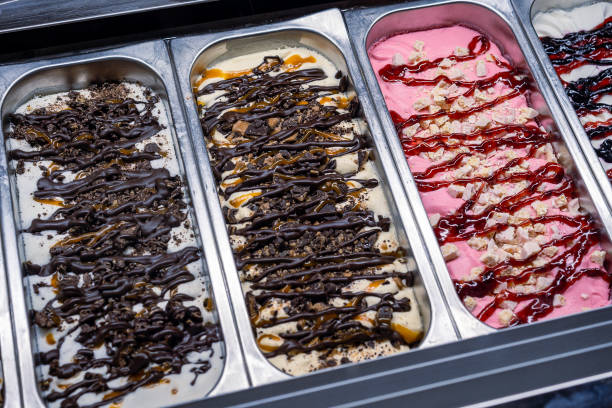istock Various kind of ice cream on sale 2174096743
