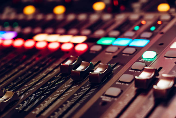istock A detailed view of a sound mixing console 2174098162