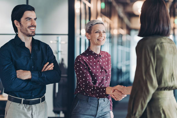istock Meeting the new business partner 2174098320