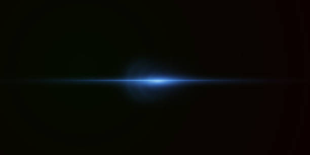 istock Light blue effect reflections, neon illumination in blue colors. Bright light lens. Police light effects, lines. Shiny stars, glowing sparks on a black background. Vector red light effect 2174099053