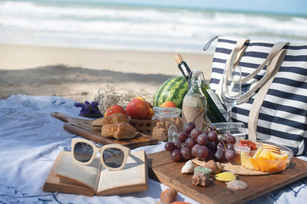 istock Outdoor picnic at the beach 2174100426