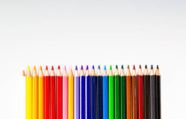 istock A Vibrant Array of Colorful Pencils in Perfect Alignment 2174101051