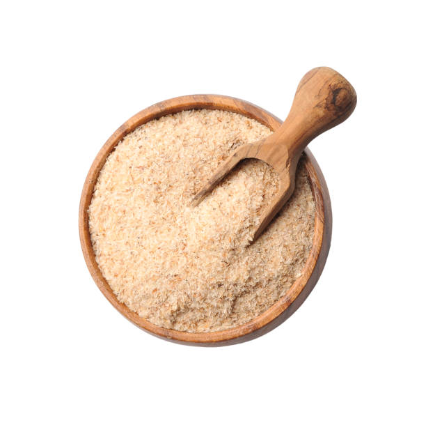 istock Psyllium husks in wooden plate 2174105377