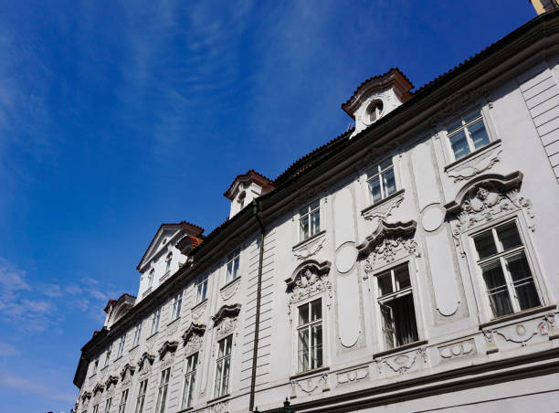 istock Low angle view of building against blue sky 2174106284