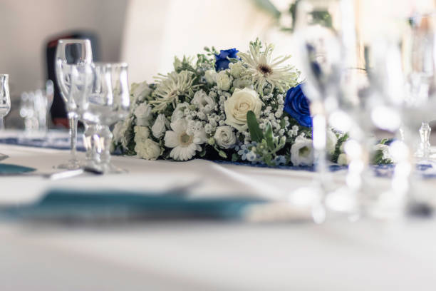 wedding bouquet on the table, beautiful presentation