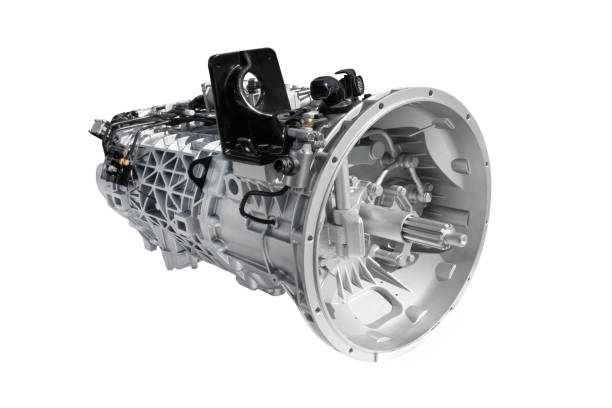 istock Car automatic transmission. Car automatic gearshift isolated on white background. Modern heavy duty automatic transmission of a truck or bus isolated 2174113409