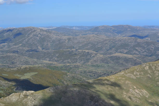 Panoramic views from the path to Punta la Marmora, in the Gennargentu mountains, Desulo, Arzana, Fonni, Villagrande Strisaili, Barbagia, Sardinia