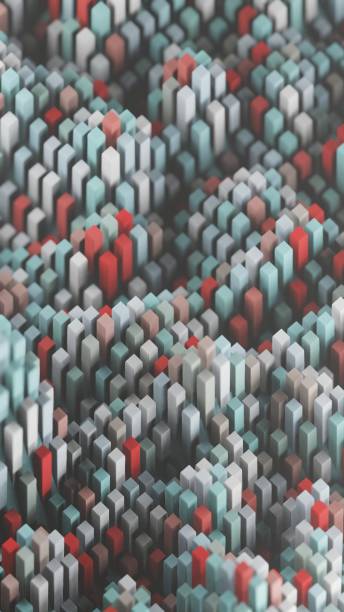 istock Simplified blockchain depicted through stylized geometric shapes, offering a modern and abstract representation of decentralized technology. 2174117151